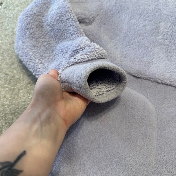 All in Motion Womens Fleece Pullover Sweatshirt Lavender 3/4 snap No size tag - Picture 4 of 8